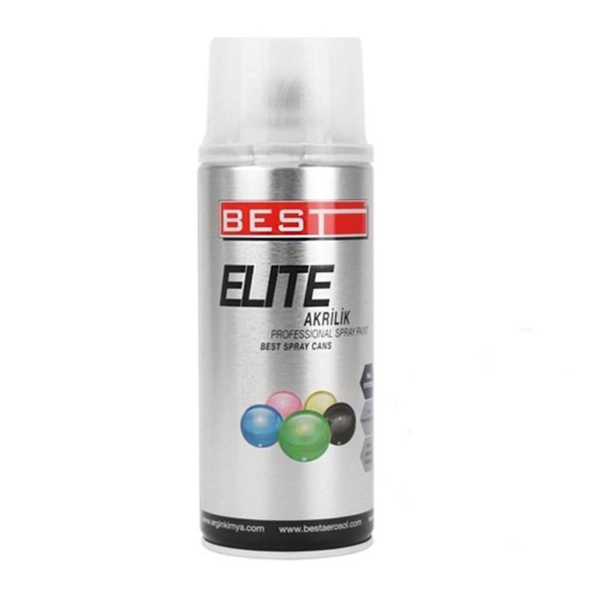 Best Elite Akrilik Hızlı Kuruyan Profesyonel Sprey Boya 400ml Siyah 9005