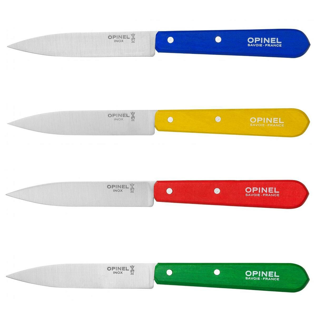Opinel N°112 4'lü Klasik Renkli Soyma Bıçağı 10cm