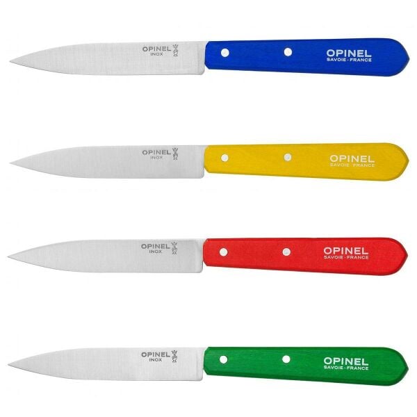 Opinel N°112 4'lü Klasik Renkli Soyma Bıçağı 10cm