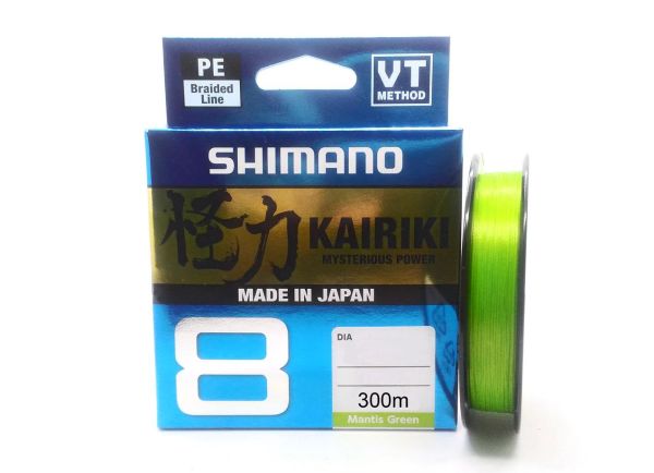 Shimano Kairiki PE Mantis Green 8 Örgü İp Olta Misinası 300Mt