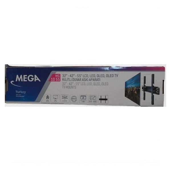 Mega MG 1055 Kilitli Duvar TV Askı Aparatı