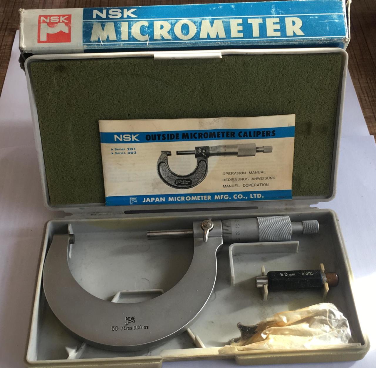 Nsk Mikrometre 50mm-75mm 0,001'' Made in Japan