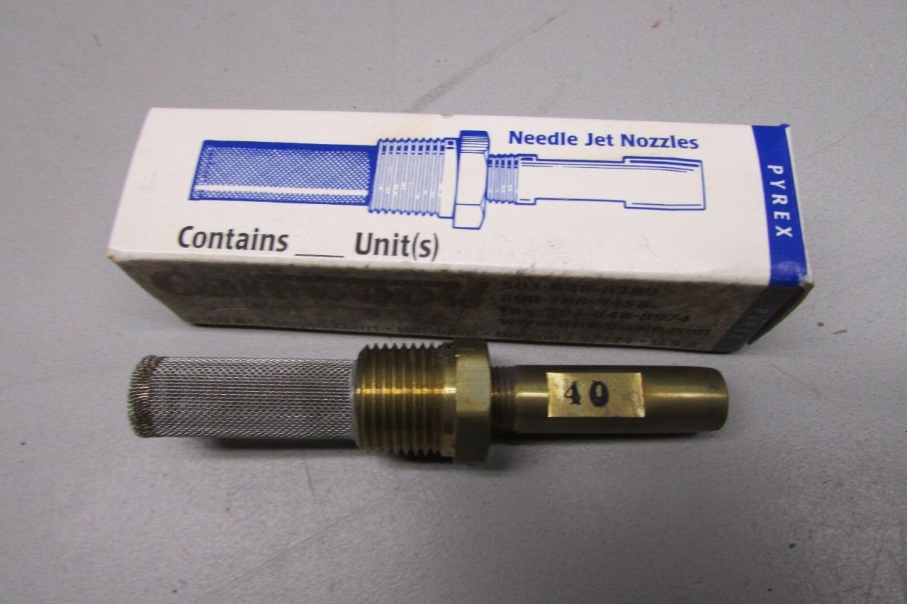 Gatewood İğneli Jet Nozul (Gatewood Needle Jet Nozzle (Pyrex) Screened .040 Orifice)