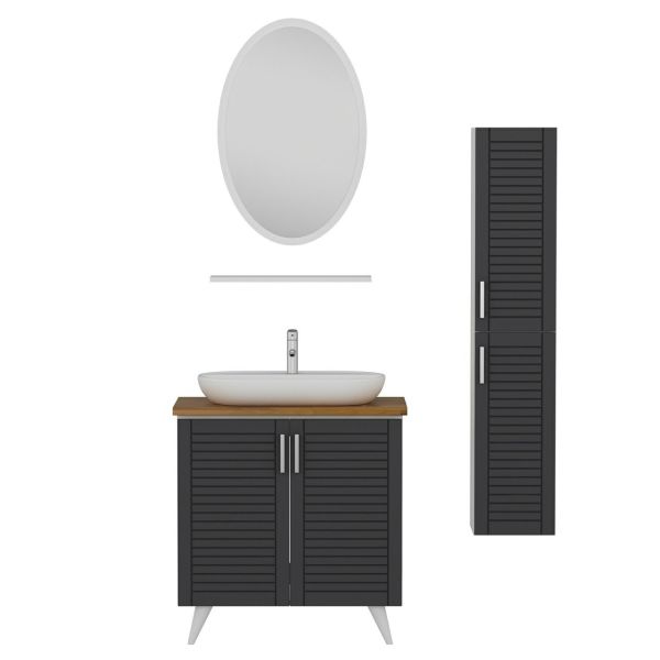 Minar Banyo Dolabı 100Cm Ay2K+1Ea1R+Tzg+Boy Beyaz