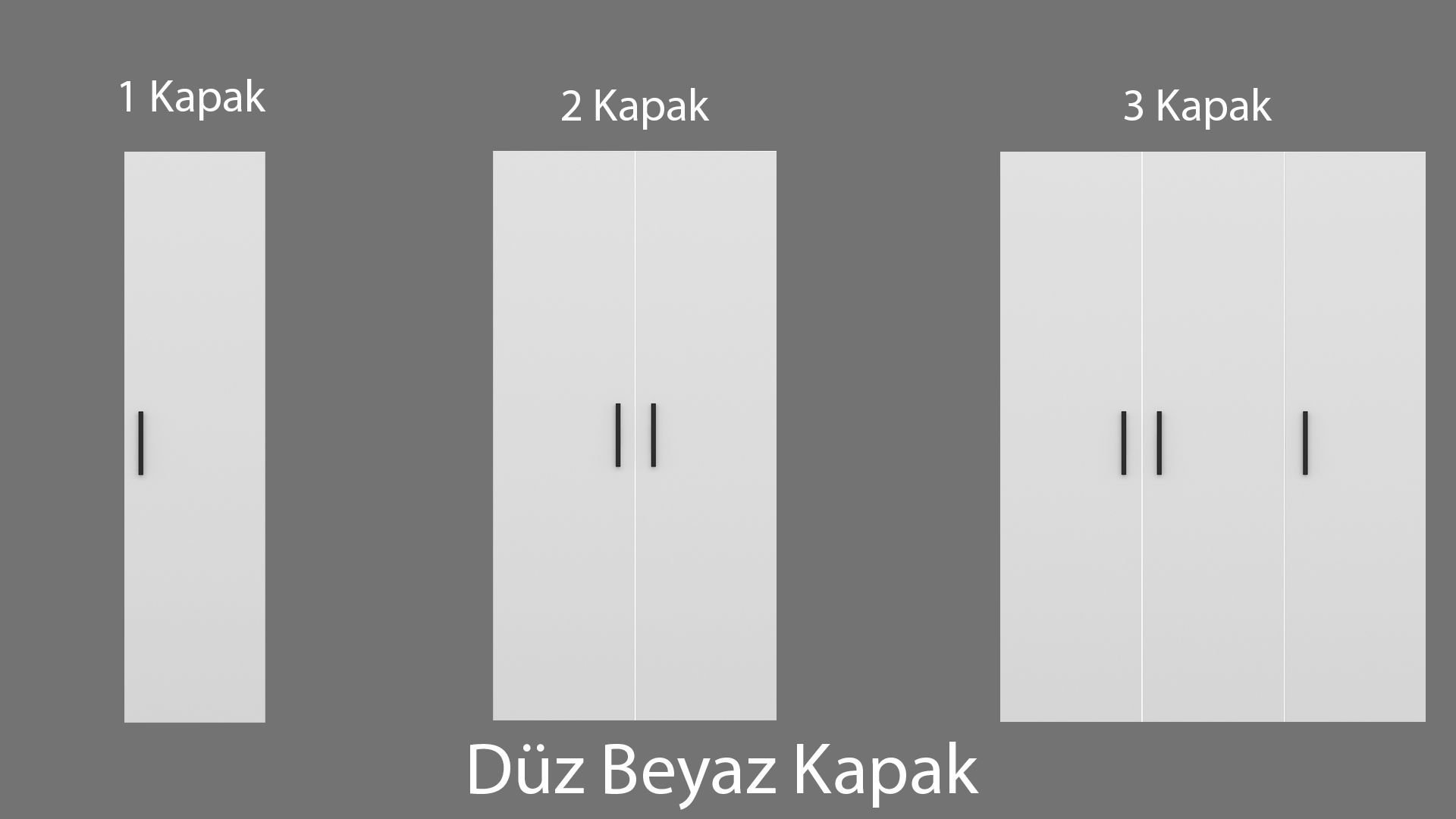 Kale Düz Kapak Beyaz