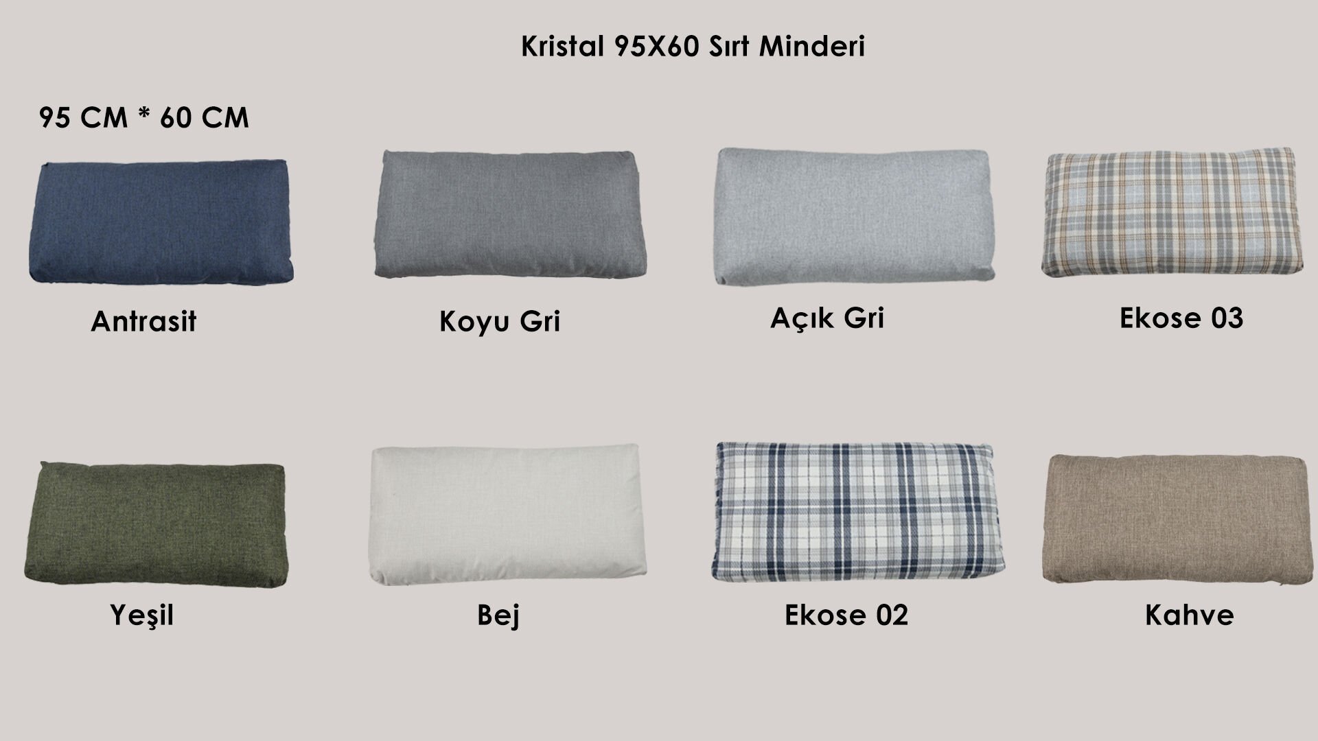 Kristal 95X60 Sırt Minderi