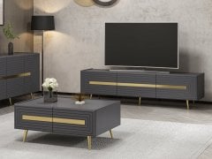 Jose Tv Set1 - Antrasit Mebran (Tv+Sehpa+Konsol)