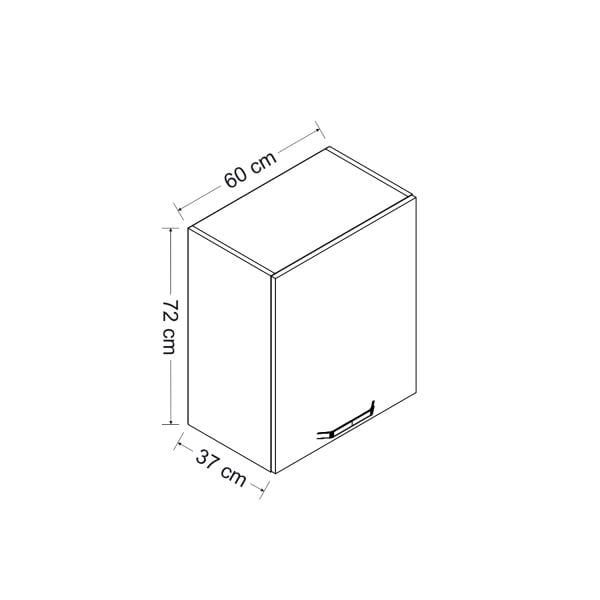 Minar 60 Cm Mutfak Dolabı Beyaz 60-B1-Üst Modül