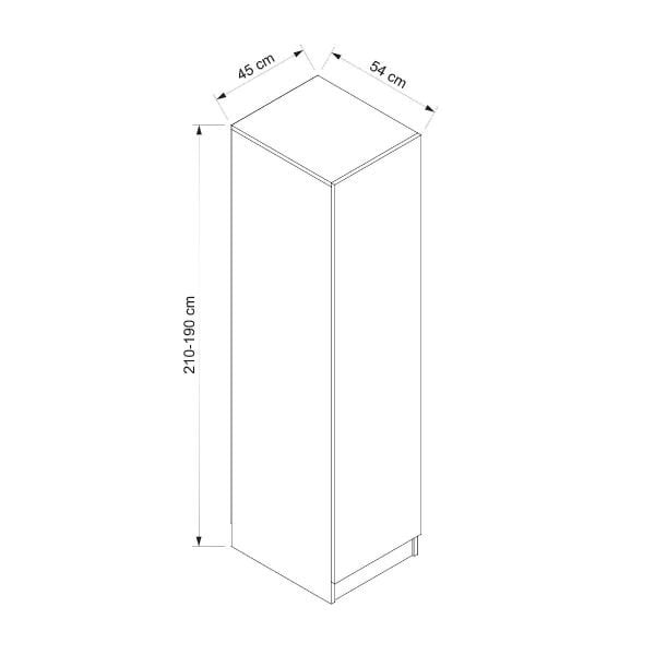 Minar Kale 1 Kapaklı Raflı Dolap Beyaz - Beyaz