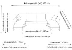 Kristal Dinlenme+2+Dinlenme Köşe Takımı Antrasit