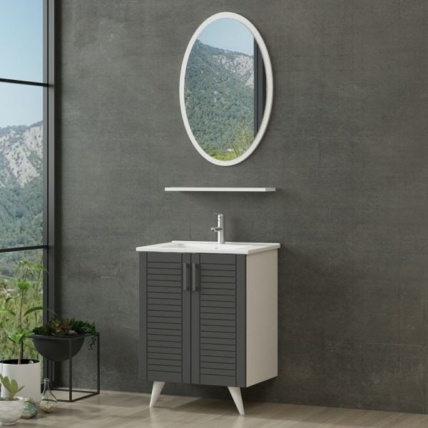 Minar Banyo Dolabı 65Cm Ay2K+1Ea1R+Etj Beyaz