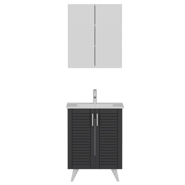 Minar Banyo Dolabı 65Cm Ay2K+2K2A+Etj Beyaz