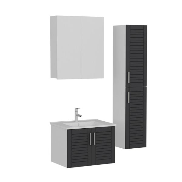 Minar Banyo Dolabı 65Cm As2K+2K2A+Etj+Boy Beyaz