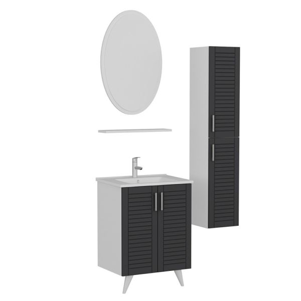 Minar Banyo Dolabı 65Cm Ay2K+1Ea1R+Etj+Boy Beyaz