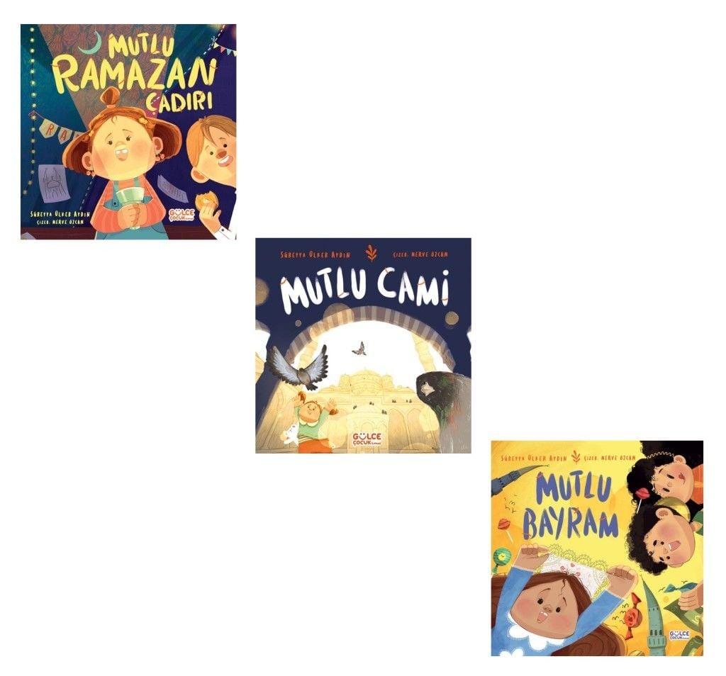 Süreyya Ülker Aydın Seti 3 Kitap (Mutlu Bayram + Mutlu Cami + Mutlu Ramazan Çadırı)