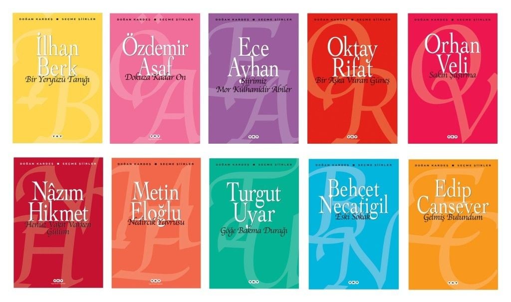 Doğan Kardeş Seçme Şiirler Seti 10 Kitap