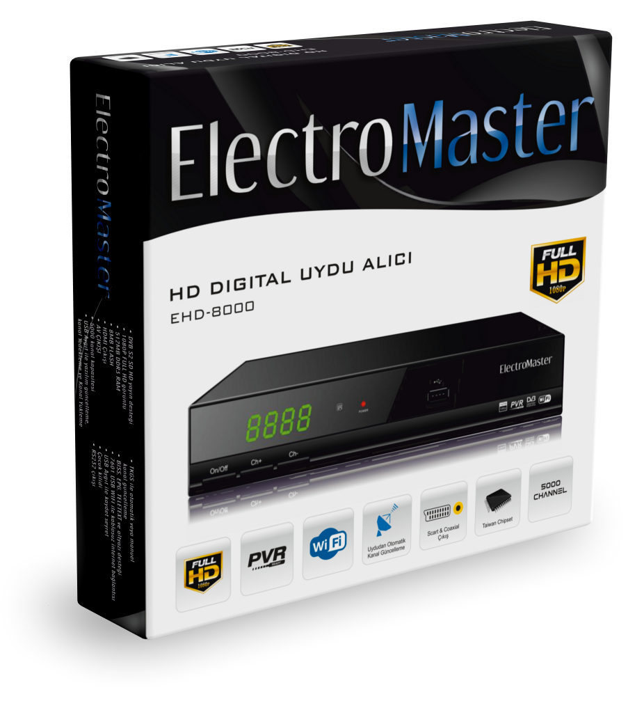 EHD-8000  HD DIGITAL UYDU ALICI