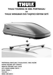 Thule Touring M Gri Portbagaj ve Alüminyum WingBar Evo Taşıyıcı Sistem