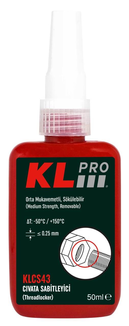 Klpro 50ml. Civata Sabitletici Orta Mukavemetli