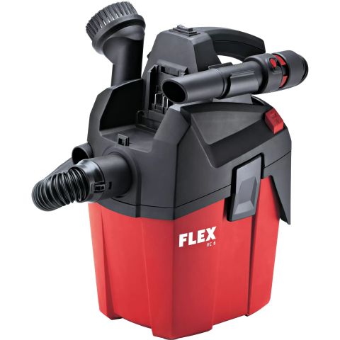 Flex VC6LMC18.0 Aküsüz 18V. 6Lt. Vakumlu Şarjlı Süpürge