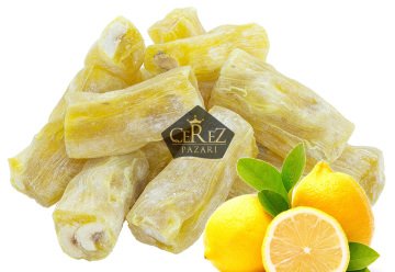 Limon Aromalı Fındıklı Fitil Lokum