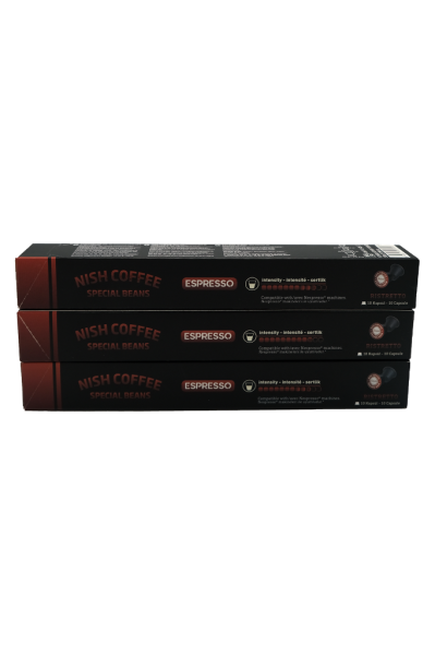 Nish Nespresso Uyumlu Kapsül Kahve 10 Ristretto X 3