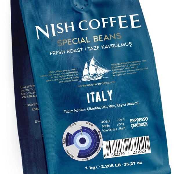 Nish Espresso Italy Kahve 1 kg
