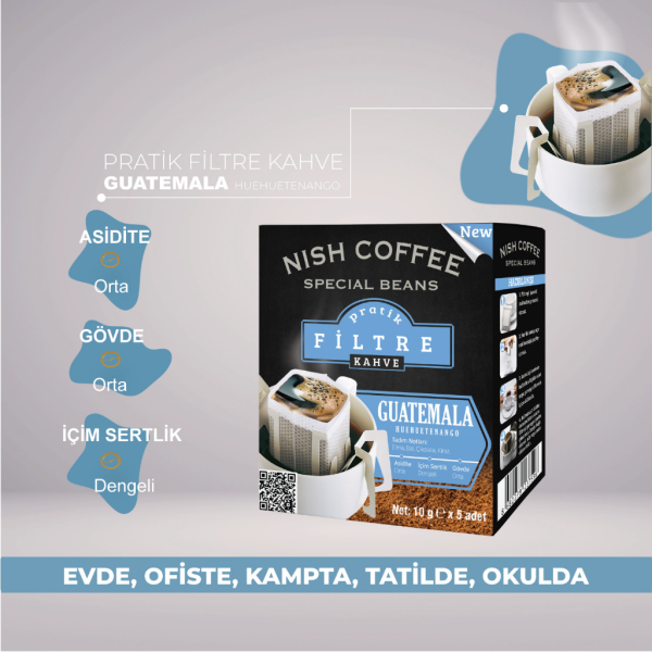 Nish Pratik Filtre Kahve Guatemala 2'li