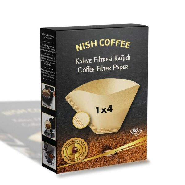 Nish Kahve Filtre Kahve Kağıdı 1X4 80'li