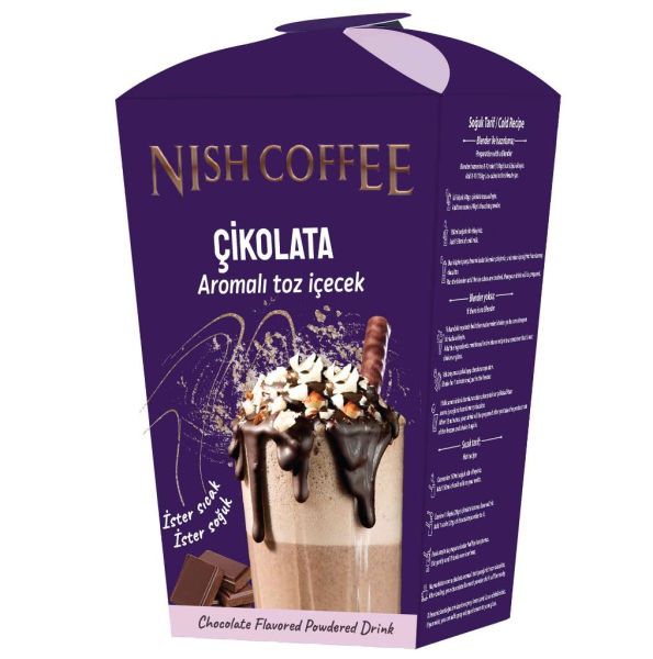 Nish Chai Tea Latte, Çikolata Aromalı Toz İçecek 2’li Set (2X250 Gr)