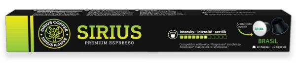 Sirius Nespresso Uyumlu Single Origin Kapsül Kahve 5'li Set (Ethiopia,Colombia,Guatemala,Kenya,Brasil)-50 Kapsül