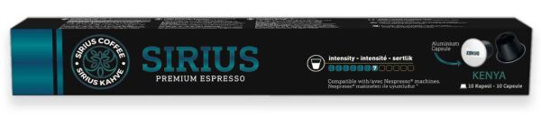 Sirius Nespresso Uyumlu Single Origin Kapsül Kahve 5'li Set (Ethiopia,Colombia,Guatemala,Kenya,Brasil)-50 Kapsül