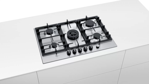 Bosch PCQ7A5M90E Wok Gözlü Inox Ankastre Ocak