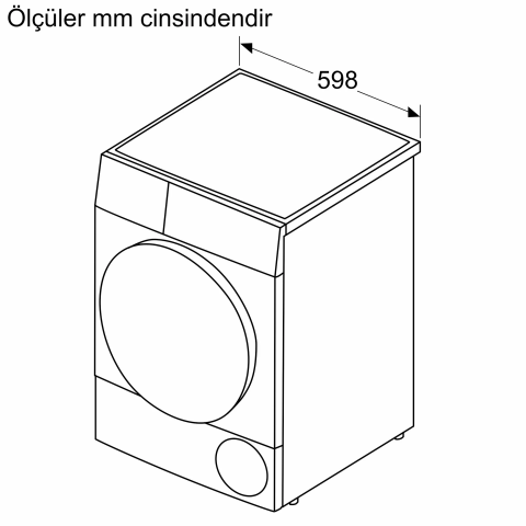 Bosch WQG244CTTR 9 kg Çamaşır Kurutma Makinesi