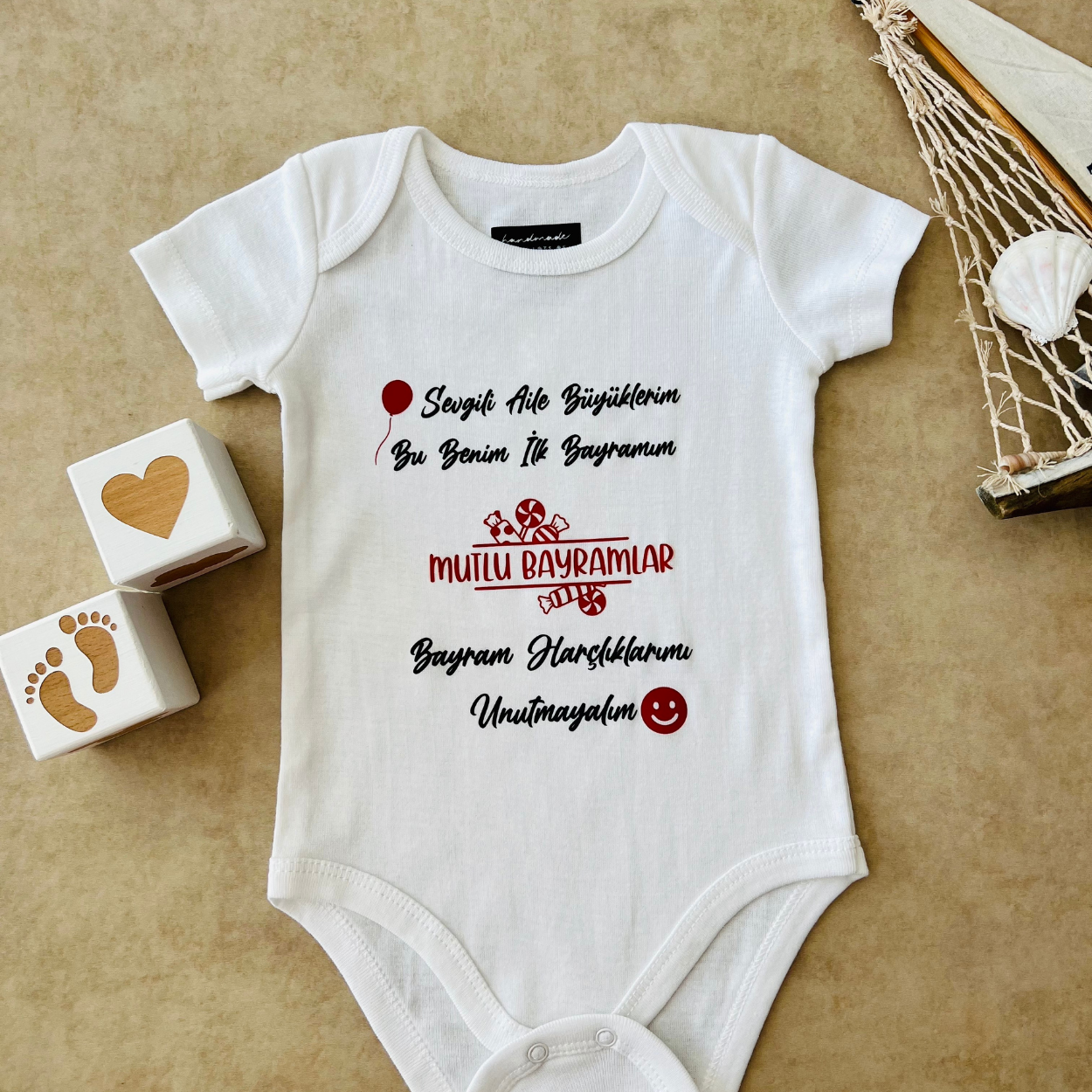 Bayram Harçlıklarımı Unutmayalım - Özel Tasarım Bebek Body/Zıbın Baby Bodysuit