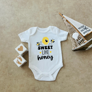 Sweet Like Honey - Özel Tasarım Bebek Body/Zıbın Baby Bodysuit