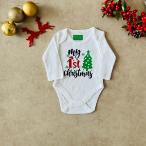 My 1st Christmas - Özel Tasarım Bebek Body/Zıbın Baby Bodysuit