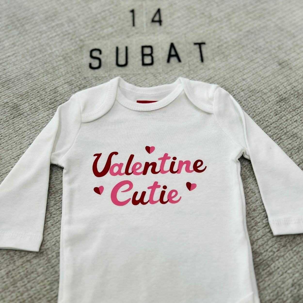 Valentine Cutie - Özel Tasarım Bebek Body/Zıbın Baby Bodysuit