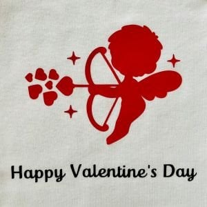 Happy Valentine's Day - Özel Tasarım Bebek Body/Zıbın Baby Bodysuit