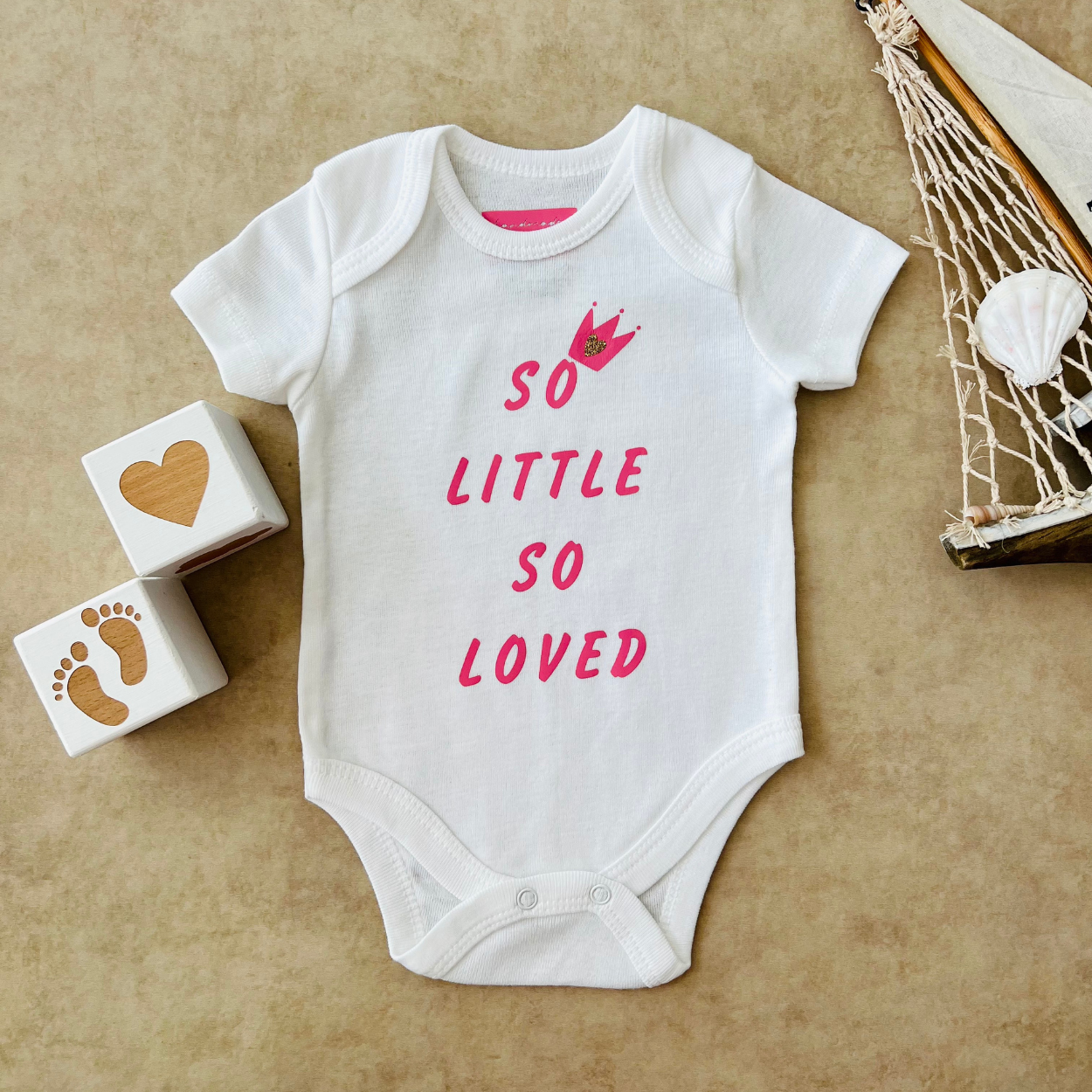 So Little So Loved - Özel Tasarım Bebek Body/Zıbın Baby Bodysuit