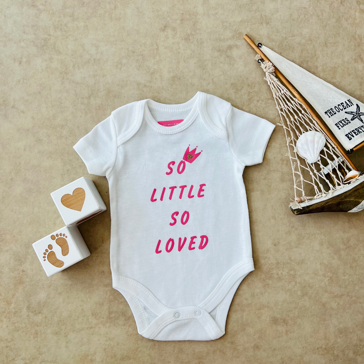 So Little So Loved - Özel Tasarım Bebek Body/Zıbın Baby Bodysuit