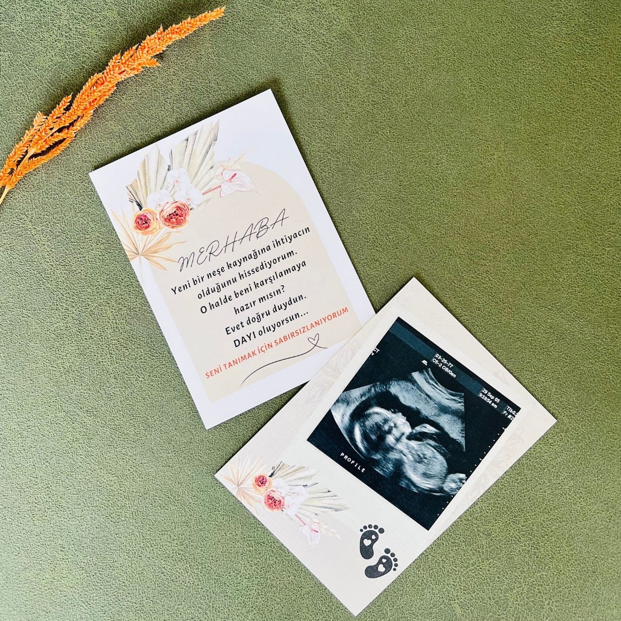 Yeni Bir Neşe Kaynağı Bebek Müjde Kartı – Dayı Oluyorsun