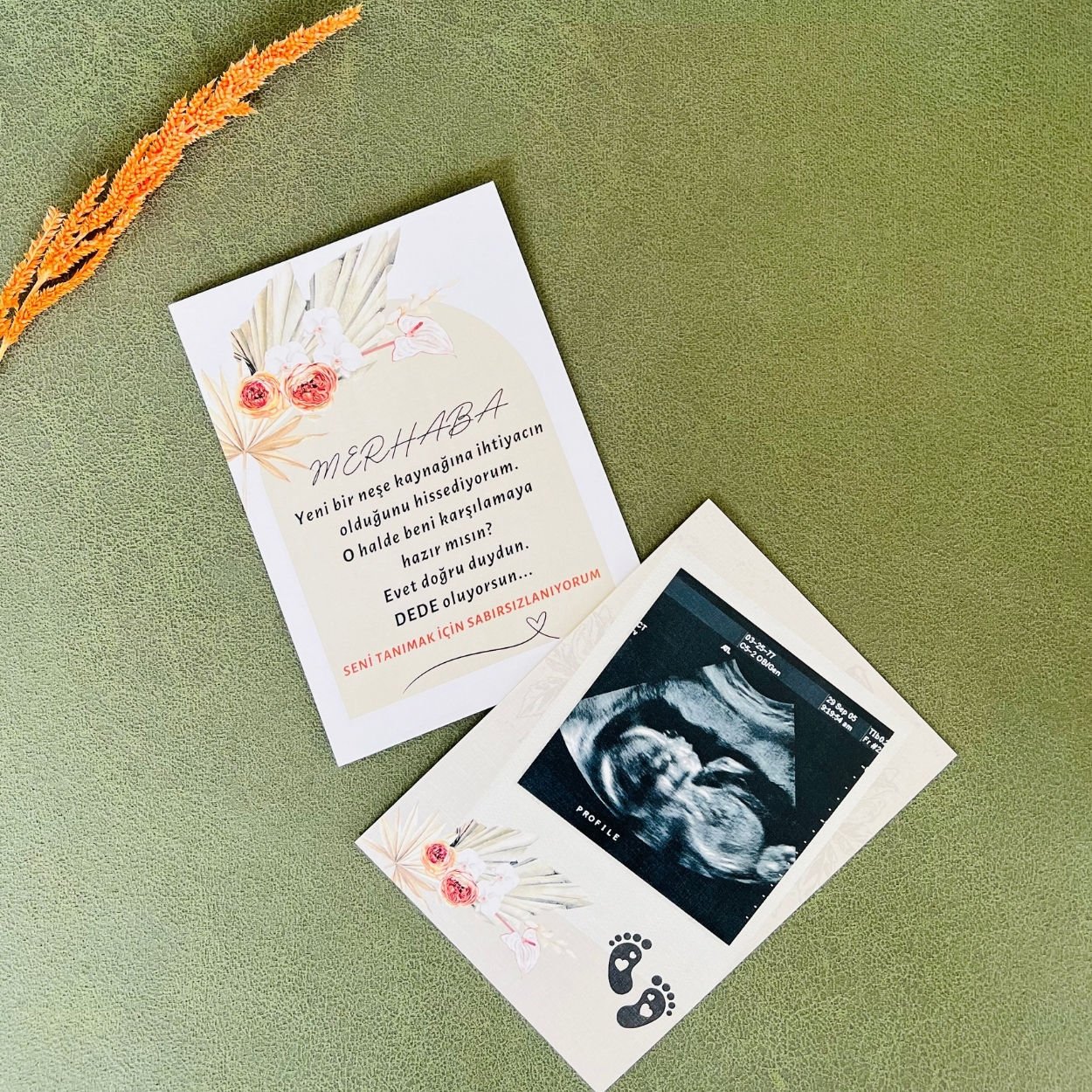 Yeni Bir Neşe Kaynağı Bebek Müjde Kartı – Dede Oluyorsun