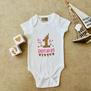 It's My 1st  Birthday - Özel Tasarım Bebek Body/Zıbın Baby Bodysuit