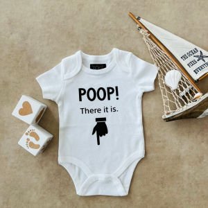 POOP! There It Is - Özel Tasarım Bebek Body/Zıbın Baby Bodysuit