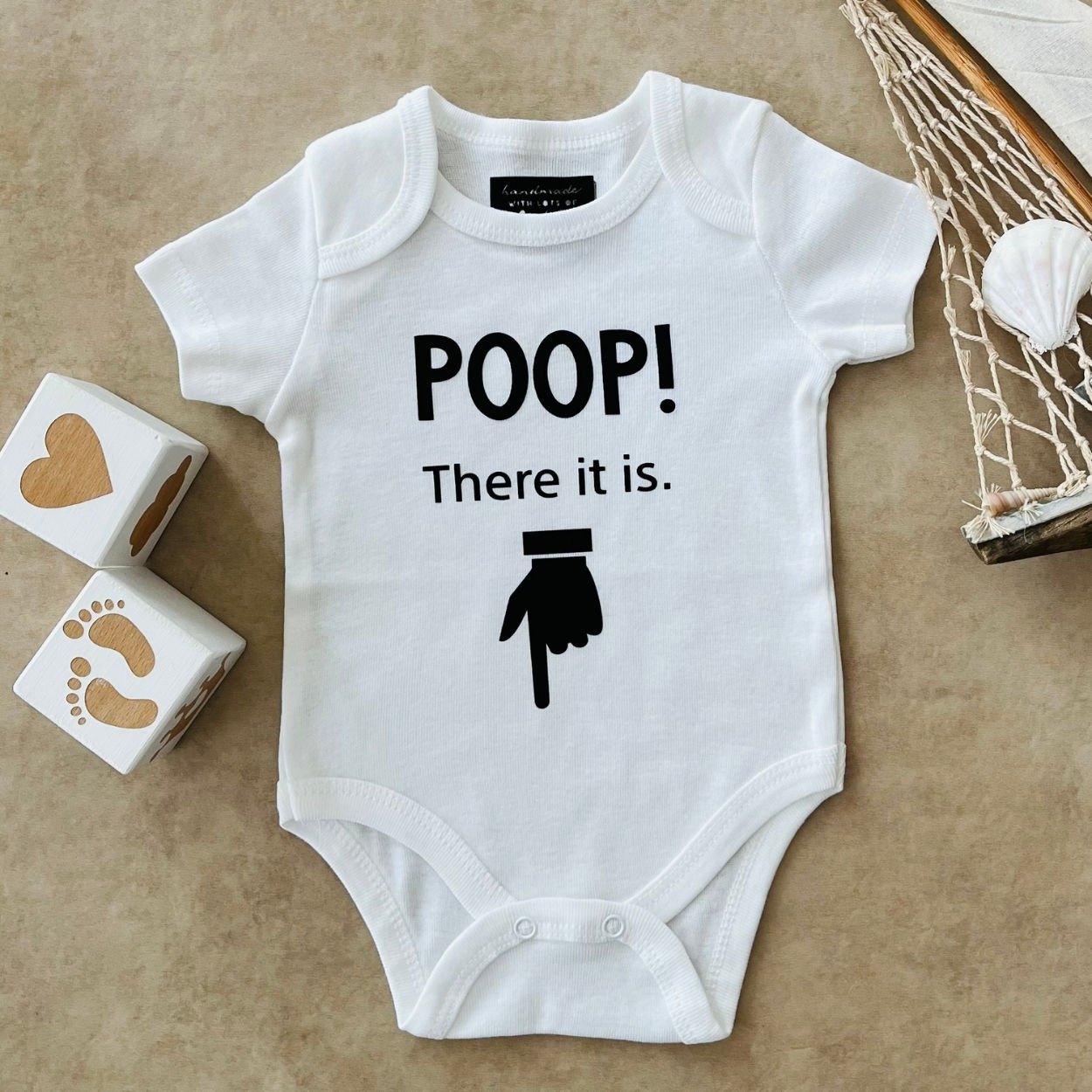 POOP! There It Is - Özel Tasarım Bebek Body/Zıbın Baby Bodysuit