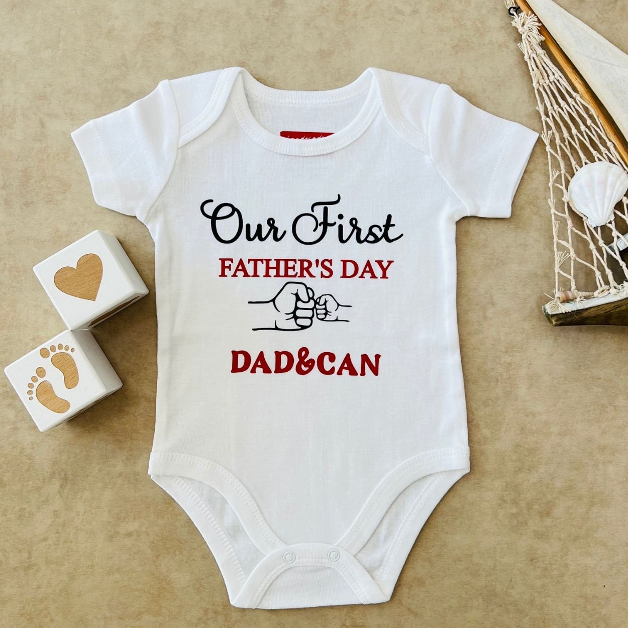 Our First Father's Day - Özel Tasarım Bebek Body/Zıbın Baby Bodysuit