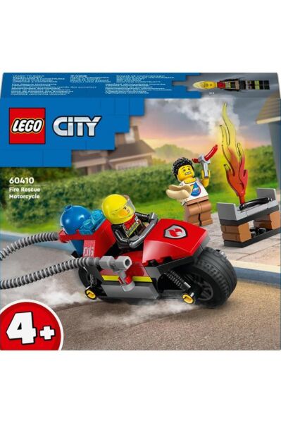 LEGO City İtfaiye Kurtarma Motosikleti 60410 -  Yaratıcı Oyuncak Yapım Seti (57 Parça)