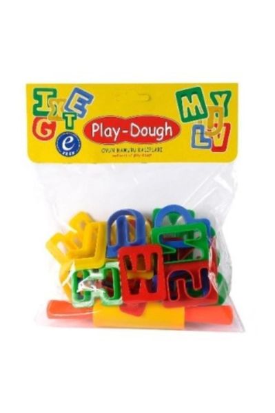 Poşetli Oyun Hamuru Harf Kalıpları Ern-012