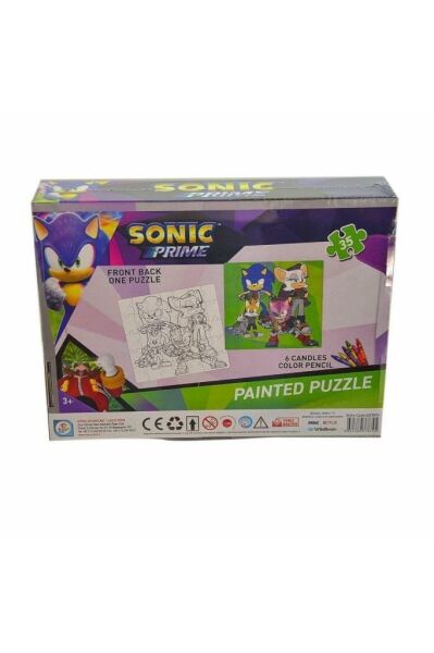 Sonic Boyamalı Puzzle